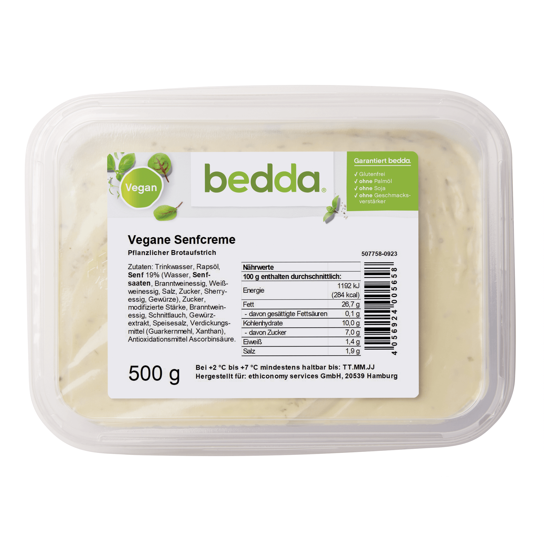 bedda vegane Senfcreme