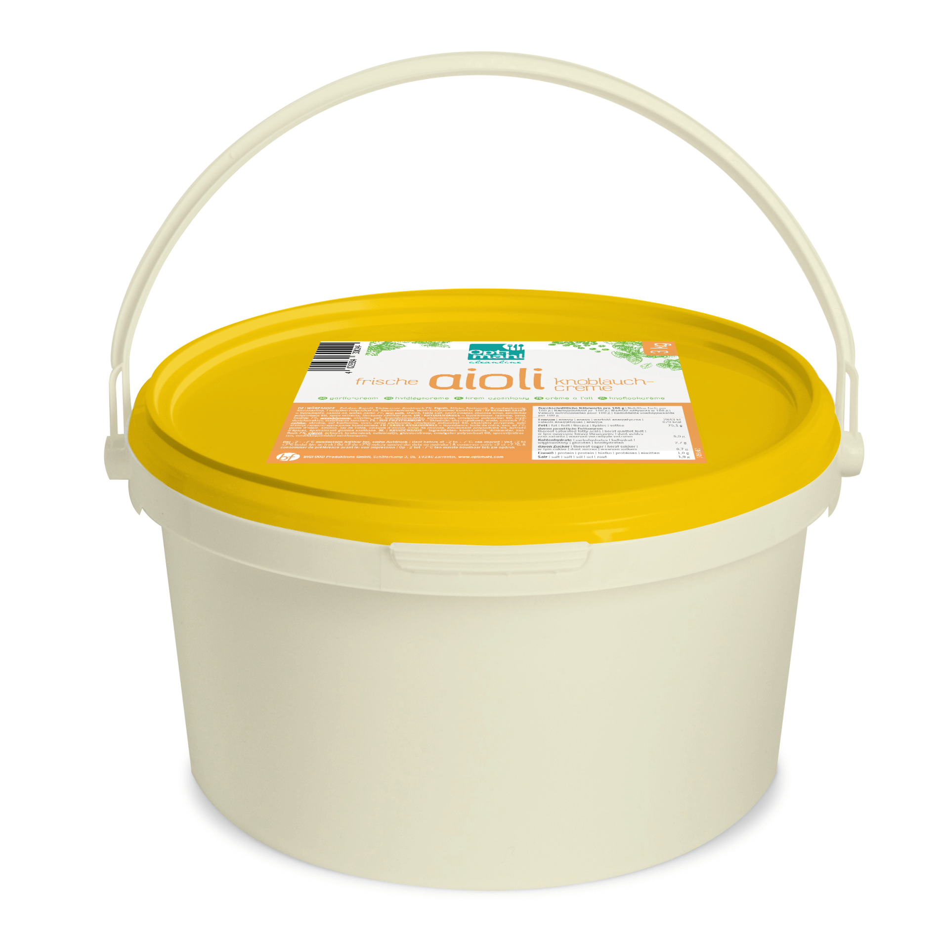 Creme 'Aioli Knoblauch' (3 Liter)