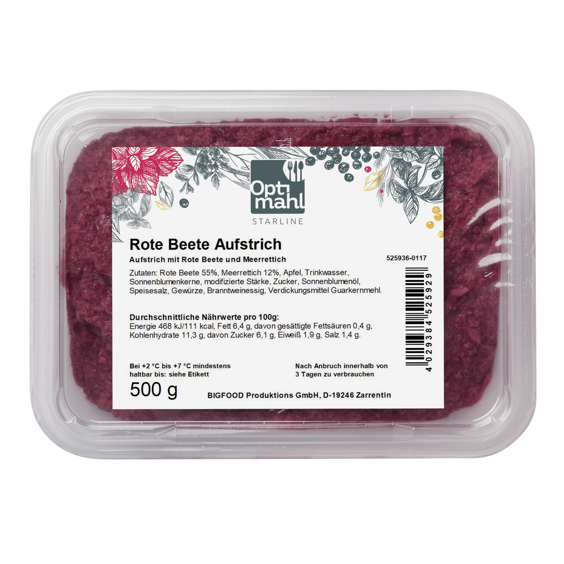 Aufstrich 'Rote Bete - Meerrettich'